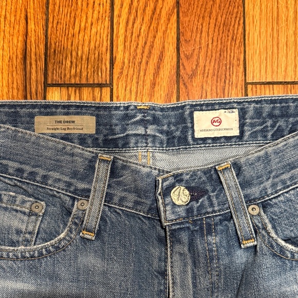 AG Adriano Goldschmied Medium Blue Boyfriend Jeans - Picture 2 of 6